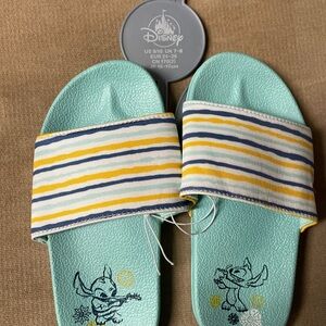 Disney Kids Sandals - Aqua with Stripes